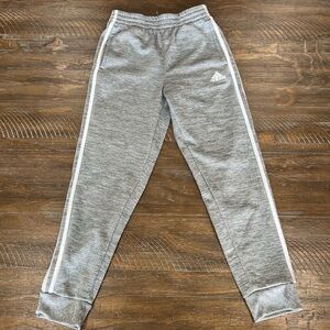 Adidas Kids Light Gray Sweatpants - Size YM